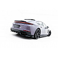 Maxton Design spoiler pod zadní nárazník s žebrováním pro Porsche Panamera 4 972, 4 E-Hybrid 972, 4S E-Hybrid 972, 972, černý lesklý plast ABS