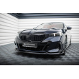 Maxton Design spoiler pod přední nárazník ver.2 pro BMW řada 5 G60 M-Pack, černý lesklý plast ABS
