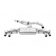 Milltek Sport výfukový systém OPF/GPF Back Rear Silencer Bypass s klapkami pro BMW řada 8 M8/M8 Competition 4.4l V8 Twin Turbo F91/F92 Coupe/Cabrio (s OPF/GPF) 2020-2024, GT-115 koncovky broušený titan (OE vyžadují řezání)