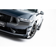 Maxton Design rohové spoilery pod přední nárazník pro Ford Mustang Mk7 Dark Horse, plast ABS bez povrchové úpravy Maxton Design rohové spoilery pod přední nárazník pro Ford Mustang Mk7 Dark Horse, plast ABS bez povrchové úpravy