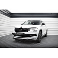 Maxton Design spoiler pod přední nárazník pro Škoda Kodiaq Mk1 RS, černý lesklý plast ABS