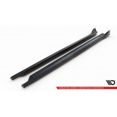 Maxton Design difuzory pod boční prahy pro Maserati Grecale Mk1, černý lesklý plast ABS, GT/Modena