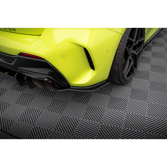 Maxton Design "Street Pro" boční difuzory pod zadní nárazník v.2 pro BMW řada 1 F40, plast ABS bez povrchové úpravy, M-Pack / M135i