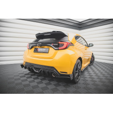 Maxton Design difuzory pod zadní nárazník s křidélky ver.4 pro Toyota GR Yaris Mk3, černý lesklý plast ABS