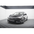 Maxton Design "Street Pro" spoiler pod přední nárazník pro Honda Civic Mk10, plast ABS bez povrchové úpravy, s červenou linkou