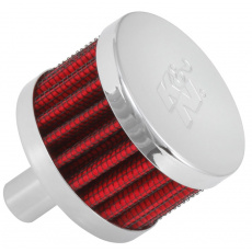 K&N univerzální odvětrávací filtr s vnějším průměrem 51 mm a výškou 38 mm, průměr vstupu, délka vstupní příruby 22 mm, materiál Netkaná syntetická textilie, vrchlík kovový vrchlík, chromový vrchlík K&N univerzální odvětrávací filtr s vnějším průměrem 51 mm a výškou 38 mm, průměr vstupu, délka vstupní příruby 22 mm, materiál Netkaná syntetická textilie, vrchlík kovový vrchlík, chromový vrchlík