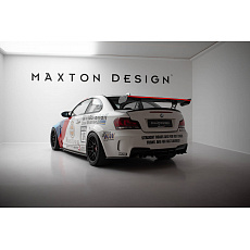 Maxton Design zadní křídlo s úzce rozkročenými držáky a LED světlem v.2 pro BMW řada 1 E82 1M, materiál pravý karbon