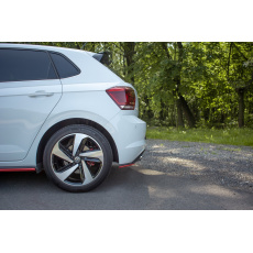 Maxton Design boční difuzory pod zadní nárazník pro Volkswagen Polo GTI Mk6, červený lesklý plast ABS Maxton Design boční difuzory pod zadní nárazník pro Volkswagen Polo GTI Mk6, červený lesklý plast ABS