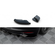 Maxton Design boční difuzory pod zadní nárazník ver.2 pro Volkswagen Scirocco Mk3, černý lesklý plast ABS