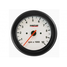 Sandtler série Racing přídavný ukazatel - otáčkoměr, barva: bílá, rozsah: do 10.000 ot./min