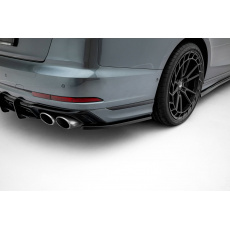 Maxton Design boční difuzory pod zadní nárazník pro Audi S8 D5 Facelift, černý lesklý plast ABS