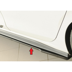 Rieger spoiler pod boční práh mont. strana levá pro Volkswagen Golf 8 GTI Clubsport 5-dvéř., 10/20-, plast ABS lakovaný do černé lesklé barvy
