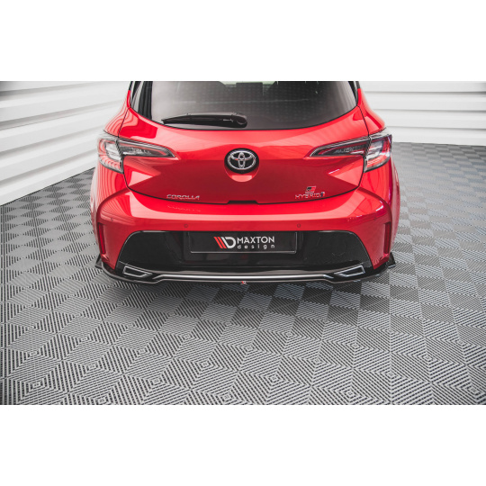 Maxton Design středový spoiler zadního nárazníku pro Toyota Corolla XII GR Sports /Hatchback, černý lesklý plast ABS