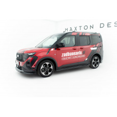 Maxton Design difuzory pod boční prahy pro Ford Tourneo Courier Mk2, černý lesklý plast ABS