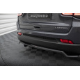 Maxton Design středový spoiler pod zadní nárazník s žebrováním pro Jeep Compass Mk2 Facelift Limited, černý lesklý plast ABS