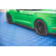Maxton Design "Street Pro" difuzory pod boční prahy ver.1 pro Ford Mustang MK6 GT Facelift, plast ABS bez povrchové úpravy, s červenou linkou
