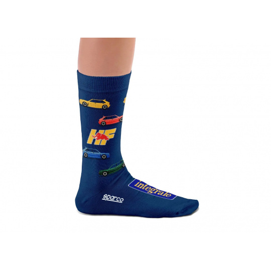 Sparco ponožky s motivem Lancia Delta, barva: modrá