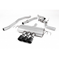 Milltek Sport výfukový systém cat-back bez rezonátoru (hlasitější) - Type-R Style pro Honda Civic FK7 1.5T Si 5-dvéř Hatch (bez OPF/GPF) 2015-2024, JET-100 karbonové koncovky