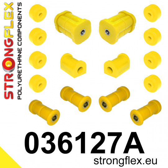 036127A: Strongflex Sada silentbloků zadního zavěšení varianta SPORT