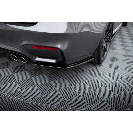 Maxton Design boční difuzory pod zadní nárazník ver.1 pro BMW M3 F80, černý lesklý plast ABS