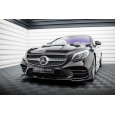 Maxton Design spoiler pod přední nárazník pro Mercedes třída S W222/Coupe (C217)/AMG-Line Facelift, černý lesklý plast ABS