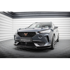 Maxton Design spoiler pod přední nárazník ver.5 pro Cupra Formentor Mk1, černý lesklý plast ABS