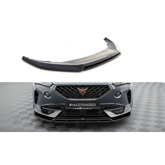 Maxton Design spoiler pod přední nárazník ver.5 pro Cupra Formentor, černý lesklý plast ABS