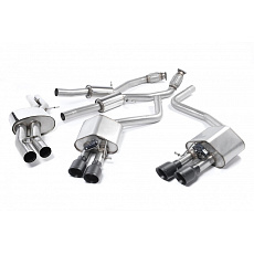 Milltek Sport výfukový systém cat-back s rezonátorem (tišší) pro Audi S8 D4 4.0 TFSI quattro Tiptronic 2013-2018, typ koncovek: GT-100 černé