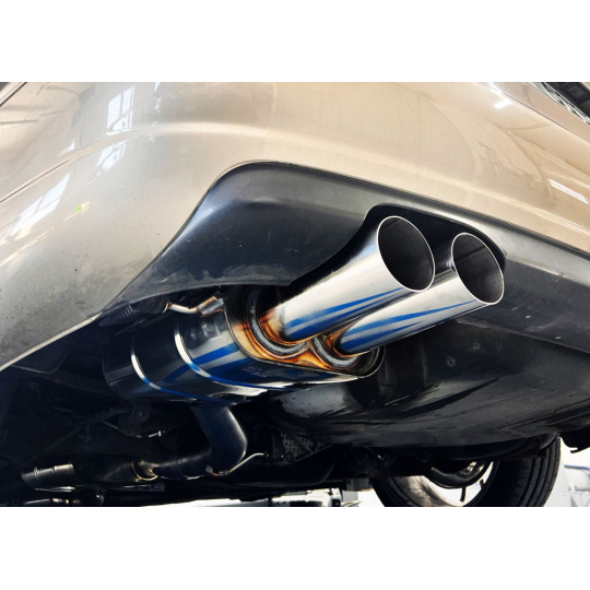 Fox Sportauspuff koncový tlumič výfuku s koncovkou 2x80 typ 10, bočně posunutý vývod pro Audi S4 B5 2000-2001 s motorem 2.7