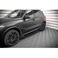 Maxton Design difuzory pod boční prahy pro BMW X5 M G05, černý lesklý plast ABS