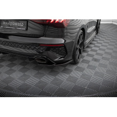 Maxton Design boční difuzory pod zadní nárazník ver.1 pro Audi RS3 8Y, černý lesklý plast ABS, Sportback