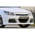 Rieger přední nárazník pro Opel Astra H vč. GTC, Twin-Top 3-dvéř., 5-dvéř., caravan, hatchback, kabriolet, plast ABS bez povrchové úpravy, s malým výřezem pro ostřikovače předních světlometů, s výřezem na světla pro denní svícení