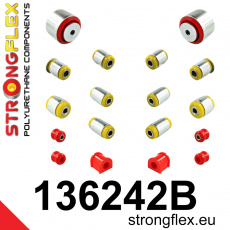 136242B: Strongflex Sada silentbloků zadního zavěšení 136242B: Strongflex Sada silentbloků zadního zavěšení