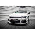 Maxton Design spoiler pod přední nárazník ver.3 pro Volkswagen Scirocco R Mk3, černý lesklý plast ABS