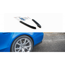 Maxton Design boční difuzory pod zadní nárazník pro Audi A4 B8, Carbon-Look