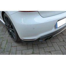 Maxton Design boční difuzory pod zadní nárazník pro Volkswagen Polo Mk5, černý lesklý plast ABS