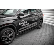 Maxton Design difuzory pod boční prahy pro Škoda Kodiaq Standard, černý lesklý plast ABS