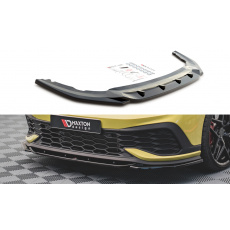 Maxton Design spoiler pod přední nárazník ver.2 pro Volkswagen Golf GTI Mk8, černý lesklý plast ABS, Clubsport