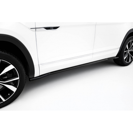 Maxton Design difuzory pod boční prahy pro Volkswagen Atlas R-Line Mk1 Facelift 2, černý lesklý plast ABS