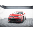Maxton Design spoiler pod přední nárazník ver.5 pro Volkswagen Golf R-Line Mk8, černý lesklý plast ABS