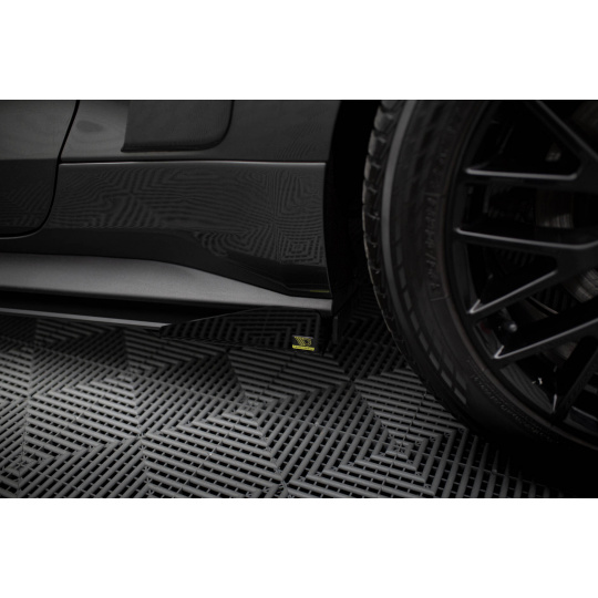 Maxton Design křidélka bočních difuzorů pro Ford Mustang Mk6 GT, plast ABS bez povrchové úpravy
