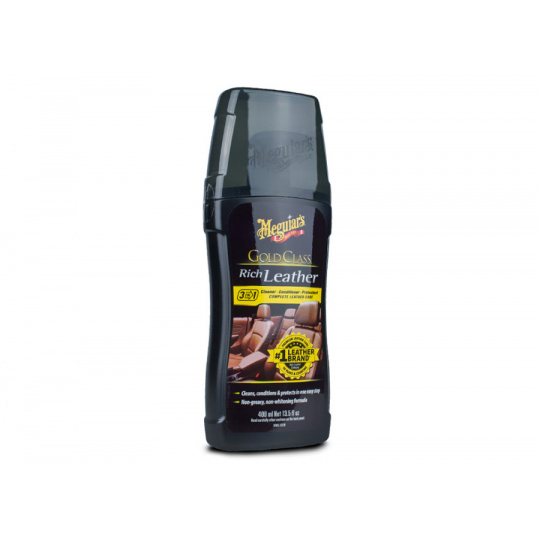 Meguiar's Gold Class Rich Leather Cleaner/Conditioner - čistič a kondicionér na přírodní i umělou kůži, 400 ml