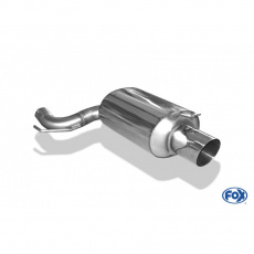 Fox Sportauspuff koncový tlumič výfuku s koncovkou 1x129 Typ 14 pro Mitsubishi Lancer Evolution VII s motorem 2.0, EVO VII / VIII