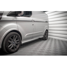 Maxton Design difuzory pod boční prahy pro Ford Transit Custom Mk1 Facelift ST-Line, černý lesklý plast ABS Maxton Design difuzory pod boční prahy pro Ford Transit Custom Mk1 Facelift ST-Line, černý lesklý plast ABS