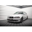 Maxton Design spoiler pod přední nárazník ver.3 pro BMW řada 3 E46, černý lesklý plast ABS, Coupe