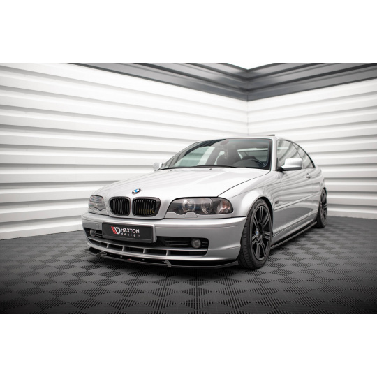 Maxton Design spoiler pod přední nárazník ver.3 pro BMW řada 3 E46, černý lesklý plast ABS, Coupe