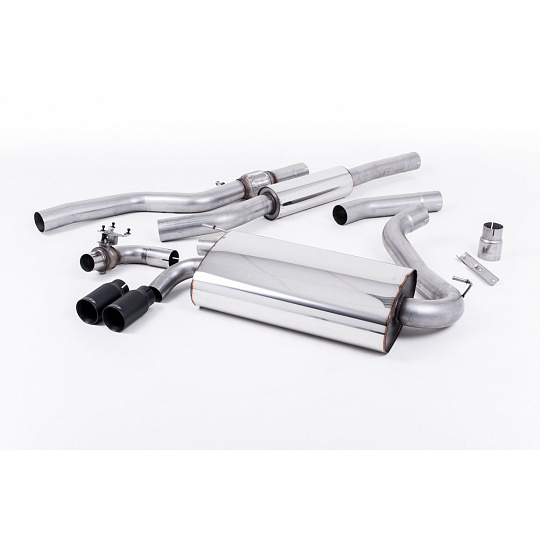 Milltek Sport výfukový systém cat-back bez rezonátoru (hlasitější) OE-style twin-outlet pro BMW řada 4 F32 428i Coupe (Automat, bez taž. zařízení, mimo xDrive, motor N20) 2014-2016, leštěné koncovky
