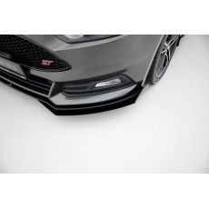 Maxton Design rohové spoilery pod přední nárazník pro Ford Focus ST Mk3 Facelift, plast ABS bez povrchové úpravy
