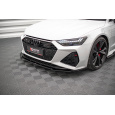 Maxton Design spoiler pod přední nárazník ver.1 pro Audi RS7 C8, černý lesklý plast ABS