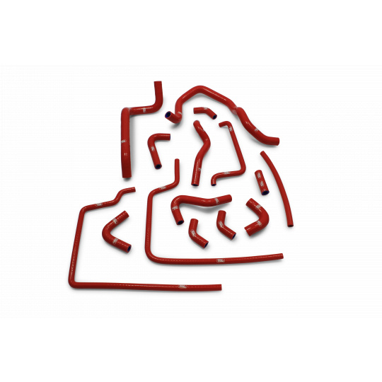 Samco Sport 15-dílná sada silikonových hadic pro doplňkové vedení chladicí kapaliny pro Subaru Impreza GC8 1997-1999, 1999-2000 Turbo verze 3 a 4 (WRX/STi), barva: modrá